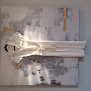 Wilfred Lacier White Belted XXS Shirt Dress